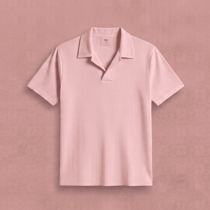 Men's Knit Collar Polo Shirt